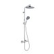 kielle Oudee - Sprchový set s termostatom, 26 cm, 3 prúdy, chróm 20602010