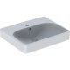 Geberit Smyle Square - Umývadlo, 50x41 cm, s prepadom, otvor na batériu, biela 500.256.01.1