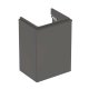 Geberit Smyle Square - Umývadlová skrinka, 44x36x62 cm, 1 dvierka, pánty vpravo, lávová 500.350.JK.1