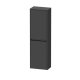 Duravit Ketho.2 - Skrinka, 132x40x24 cm, 2 dvierka, pánty vľavo, grafit mat K21319L49490000