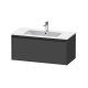 Duravit Ketho.2 - Umývadlová skrinka, 44x101x48 cm, 1 zásuvka, grafit mat K25064049490000