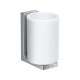 Axor Universal Rectangular - Pohárik na kefky a pastu s držiakom, biela/chróm 42604000