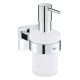 Grohe QuickFix Start Cube - Dávkovač mydla s držiakom, sklo/chróm 41098000
