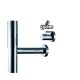 Hansgrohe - Designový sifón Flowstar s rohovými ventilmi, chróm 52120000