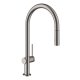 Hansgrohe M54 - Drezová batéria Talis s výsuvnou spŕškou, sBox, kefovaný čierny chróm 72801340