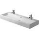 Duravit Vero - Dvojumývadlo, 120x47 cm, s 2 otvormi na batérie, alpská biela 0454120024