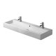 Duravit Vero - Nábytkové dvojumývadlo, 120x47 cm, s 2 otvormi na batérie, alpská biela 0454120026