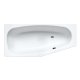 Kaldewei Advantage - Asymetrická vaňa Mini pravá 834, 1570x 70/48 cm, antislip, Perl-Effekt, biela 224430003001