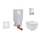 Grohe Uniset - Set predstenovej inštalácie, klozetu a dosky Ideal Standard Tesi, tlačidla Skate Cosmopolitan, chróm 38643SET-KE