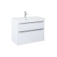 Jika Pure - Skrinka s umývadlom, 80x54x42 cm, 2 zásuvky, lesklá biela H40B2344025002