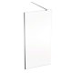 Geberit GEO - Sprchová stena Walk-In, 100x200 cm, strieborná/číre sklo 560.139.00.2