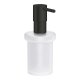 Grohe QuickFix Start - Dávkovač mydla, sklo/matná čierna 411882430