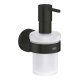Grohe QuickFix Start - Dávkovač mydla s držiakom, sklo/matná čierna 411952430