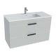 Jika Cube - Skrinka vrátane umývadla, 98x42x62 cm, biela H4536521763001