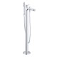 Duravit Wave - Vaňová batéria do podlahy, chróm WA5250000010