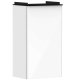 Hansgrohe Xelu Q - Umývadlová skrinka, 63x34x27 cm, 1 dvierka, pánty vľavo, lesklá biela/matná čierna 54011670