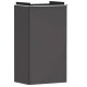 Hansgrohe Xelu Q - Umývadlová skrinka, 63x34x27 cm, 1 dvierka, pánty vpravo, matná sivá/chróm 54016000