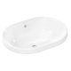 Hansgrohe Xuniva U - Umývadlo, 55x40 cm, s prepadom, bez otvoru na batériu, biela 60157450