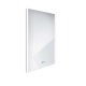 Nimco - Zrkadlo s LED osvetlením, 50x70 cm, dotykový senzor, hliník ZP 11001VX
