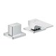 Hansgrohe Metropol - Páková dvojotvorová batéria na okraj vane, chróm 32548000