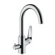 Hansgrohe Focus M42 - Drezová batéria M424-H220 s uzatváracím ventilom, chróm 71803000
