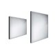 Nimco - Zrkadlo s LED s osvetlením, 80x70 cm, hliník/čierna ZPC 13003-90