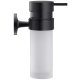 Duravit Starck T - Dávkovač mydla s držiakom, čierna mat/mliečne sklo 0099354600