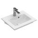 Villeroy & Boch Venticello - Umývadielko 50x42 cm, s prepadom, 1 otvor na batériu, alpská biela 41245001