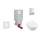 Grohe Uniset - Set predstenovej inštalácie, klozetu a sedadla Subway 2.0, DirectFlush, SoftClose, CeramicPlus a tlačidla Skate Cosmo, chróm 38643SET-KI