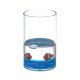 Aqualine Pyxis - Pohárik Nemo na kefky a pastu na postavenie, modrá/číra PY1089