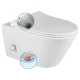 Sapho Avva - Závesné WC s bidetovou spŕškou, Rimless, biela 100315