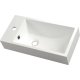 Sapho Small - Umývadlo Ariana 50 cm × 10 cm × 25 cm, batéria vľavo, biela SM012