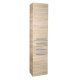 Aqualine Vega - Skrinka závesná s košom, 40x184x31 cm, dub platin VG980