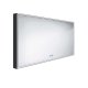 Nimco - Zrkadlo s LED osvetlením, 140x70 cm, dotykový senzor, matná čierna ZPC 13008VX-90