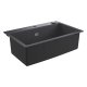 Grohe - Kompozitný drez K700 s automatickým odtokom, 78x51 cm, granitová čierna 31652AP0