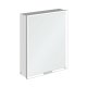 Villeroy & Boch My View+ - Zrkadlová skrinka s LED osvetlením 60x75x17 cm, 1 dvierka, pánty vľavo, Brilliant White/sivá A4816LVE