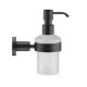 Duravit D-Code - Dávkovač mydla s držiakom, sklo/matná čierna 0099164600