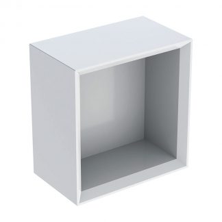 Geberit iCon - štvorcový nástenný box biela lesklá