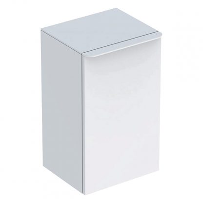 Geberit Smyle Square - bočná skrinka biela lesklá