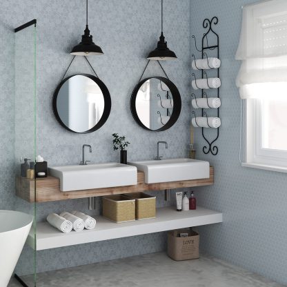 Kúpeľne - sklenená mozaika Vidrepur - Nordic Hex